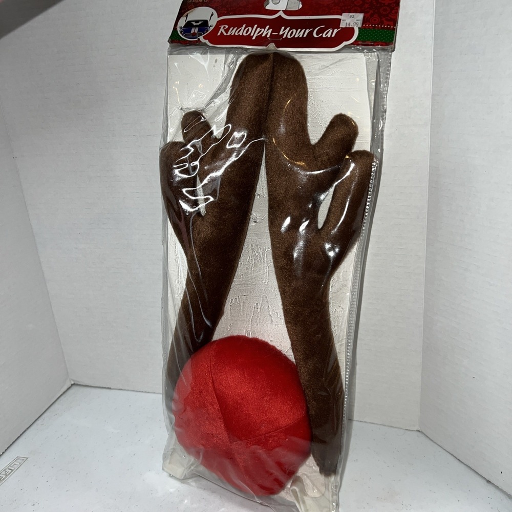 Rudolph Your Car Kit Nose & Antlers~Reindeer Christmas Kmart 2015